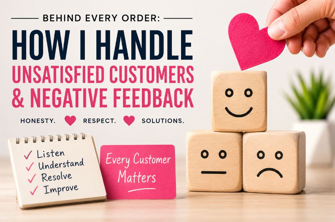 ⭐ Behind Every Order: How I Handle Unsatisfied Customers & Negative Feedback