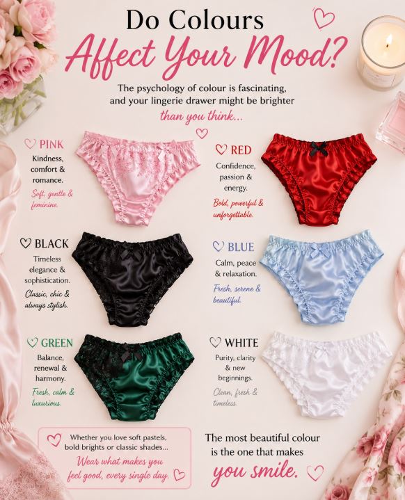 🌈 Do Colours Affect Your Mood? The Surprising Psychology of Lingerie.