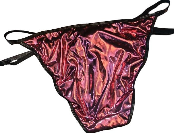 ✨Metallic Pink Panties with Bow Detail Bold Sexy Statement Piece! ✨size XL 16-18
