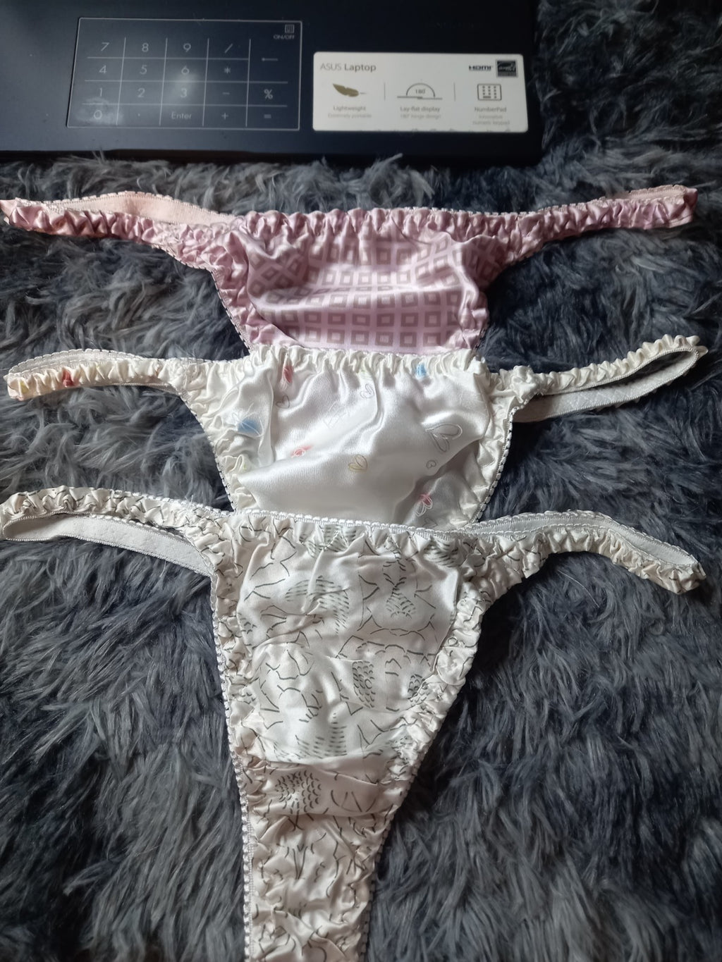 100% mulberry silk fancy & sexy women's thongs various designs one size UK 8-12