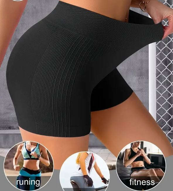 Women's short leggings yoga pants seamless stretchy tummy control butt lift sexy