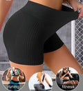 Women's short leggings yoga pants seamless stretchy tummy control butt lift sexy