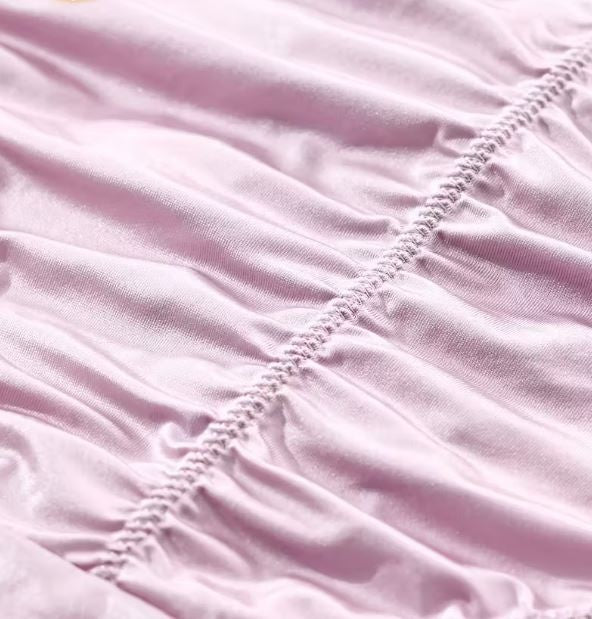 Women's elegant silky feel satin panties stretchy ruched sissy size 10 (M)