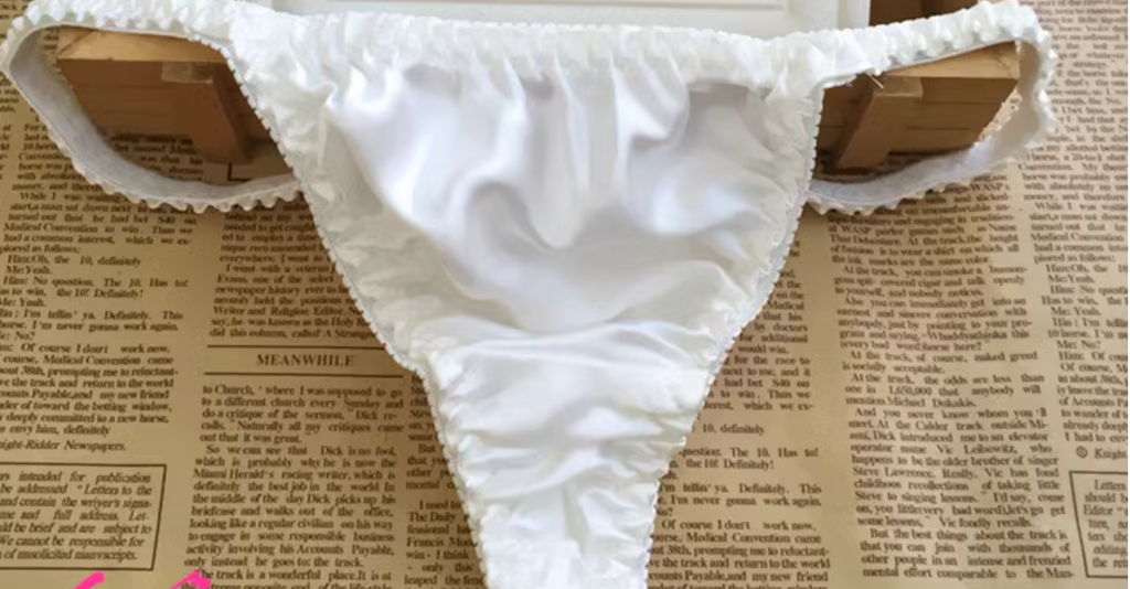 100% mulberry silk fancy & sexy women's thongs various designs one size UK 8-12