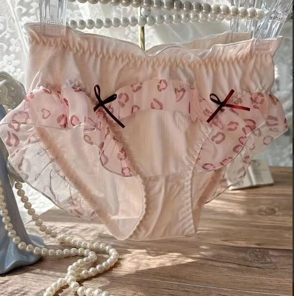 Women's Japanese style hot stunning design knickers animal print panties Sissy