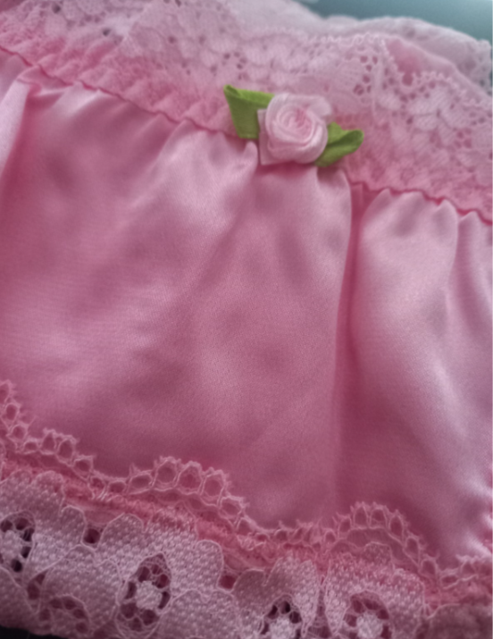 Tanga style soft silky feel lace knickers satin panties sissy bridal CD TV
