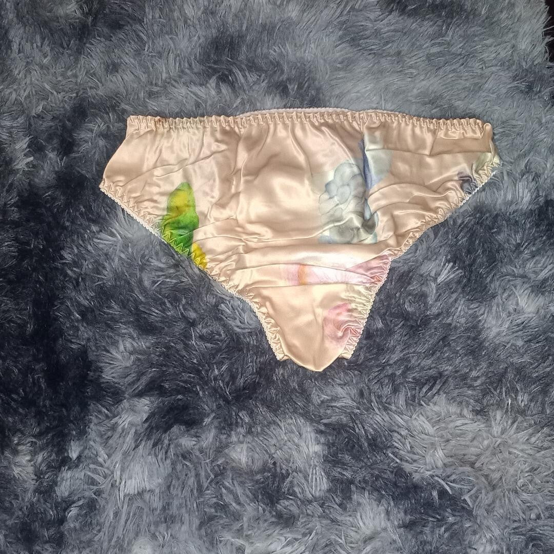 Sexy women's 100% silk knickers various design panties silky shine sissy CD TV