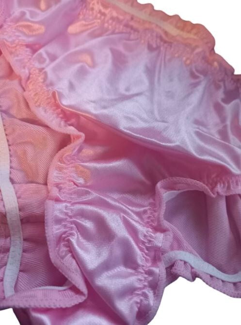 Women Sexy Soft silky knickers satin panties comfy sissy CD TV full bum coverage
