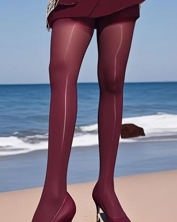 High shine super glossy tights soft sheer elegant for any occasion women's sissy