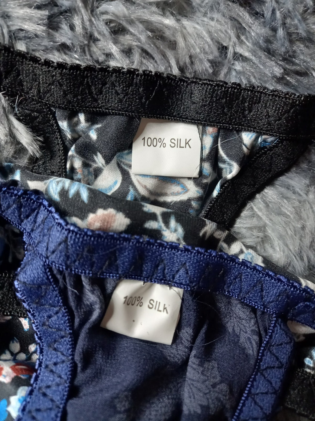 100% mulberry silk fancy & sexy women's thongs various designs one size UK 8-12