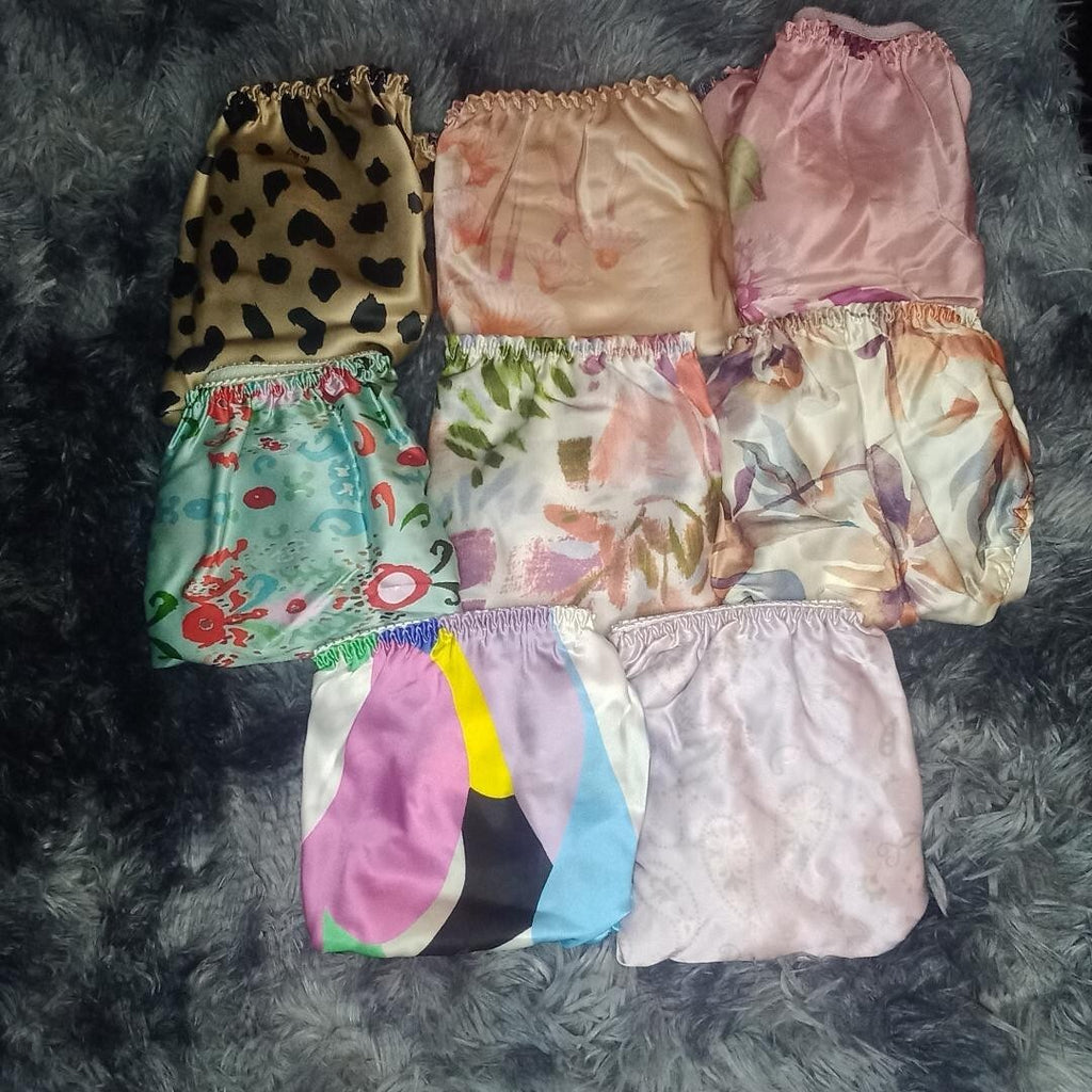 Sexy women's 100% silk knickers various design panties silky shine sissy CD TV