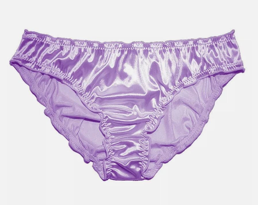 Women Sexy Soft silky knickers satin panties comfy sissy CD TV full bum coverage