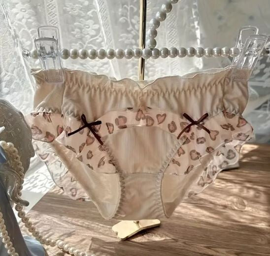 Women's Japanese style hot stunning design knickers animal print panties Sissy