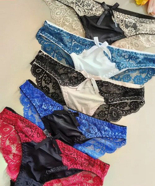Gorgeous Silky feel / lacey soft and comfortable knickers in various colours
