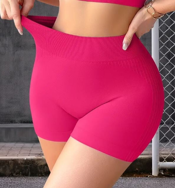 Women's short leggings yoga pants seamless stretchy tummy control butt lift sexy