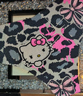Womens ice silky feel satin plus panties seamless cartoon print size 2XL - UK 20