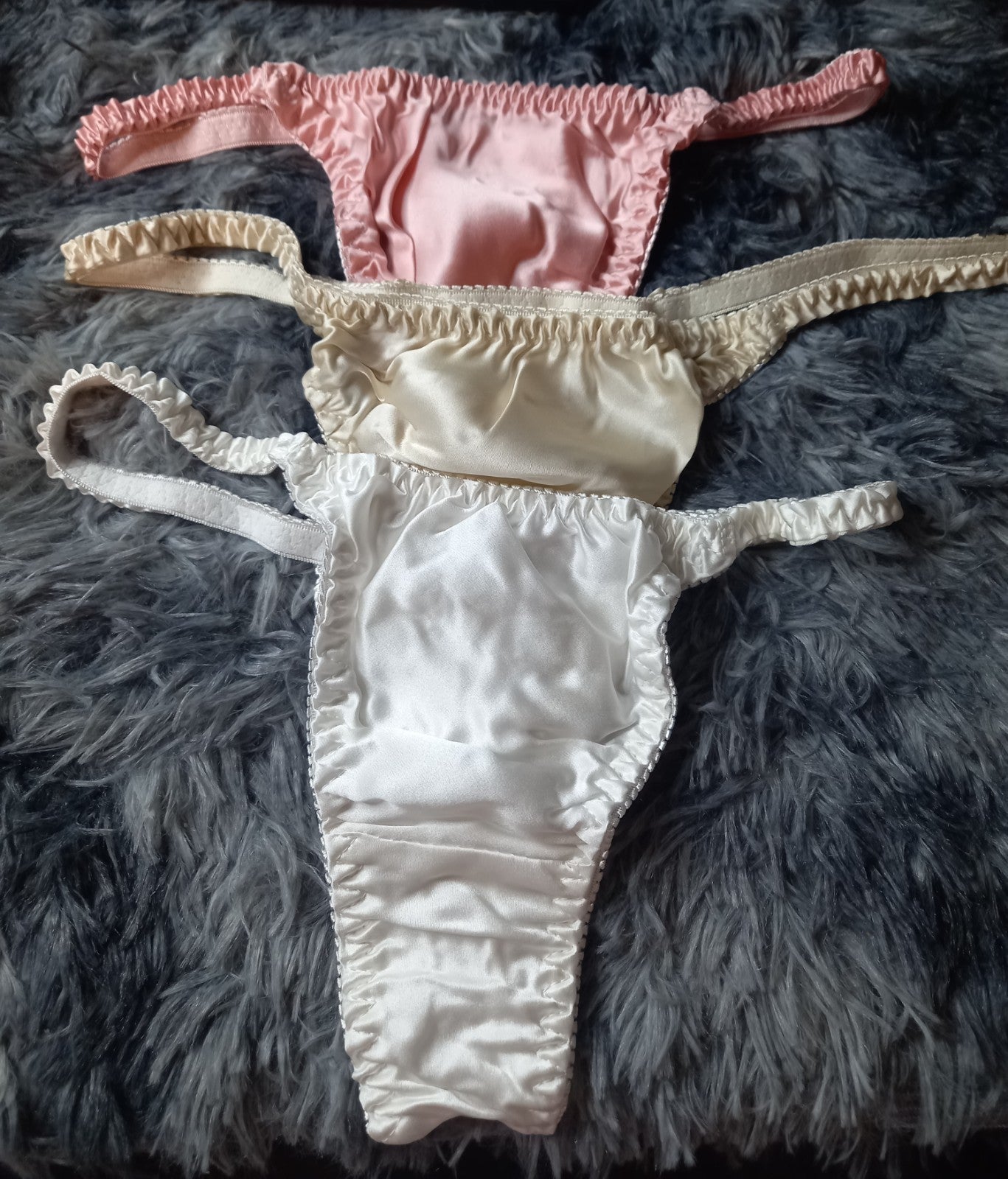 100% mulberry silk fancy & sexy women's thongs various designs one size UK 8-12