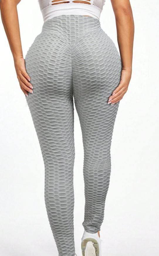 Honeycomb yoga pants leggings  shaping bum scrunchie tummy control ,Top Quality 
