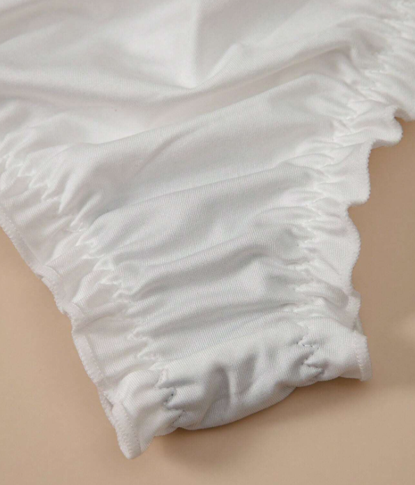 Women's plus size silky feel soft knickers stretchy with bow detail #sissy#tv#cd