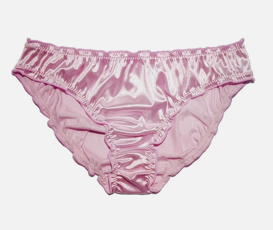 Women Sexy Soft silky knickers satin panties comfy sissy CD TV full bum coverage