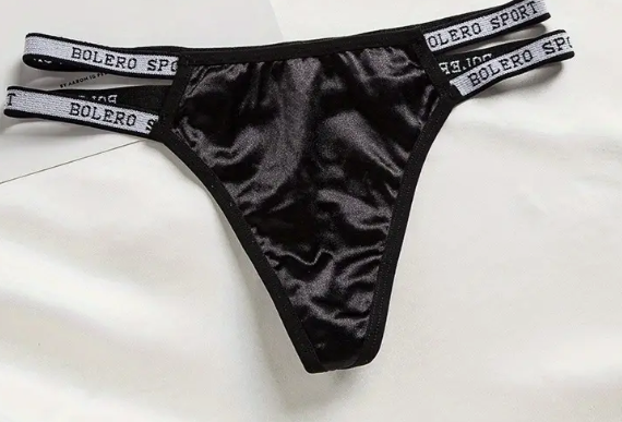 Beautiful silky thongs satin sporty T-back thongs satin sexy underwear