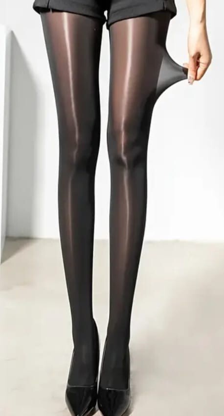 Oil Shiny Black Tights One Size Ultra Thin high waist Sexy look great quality