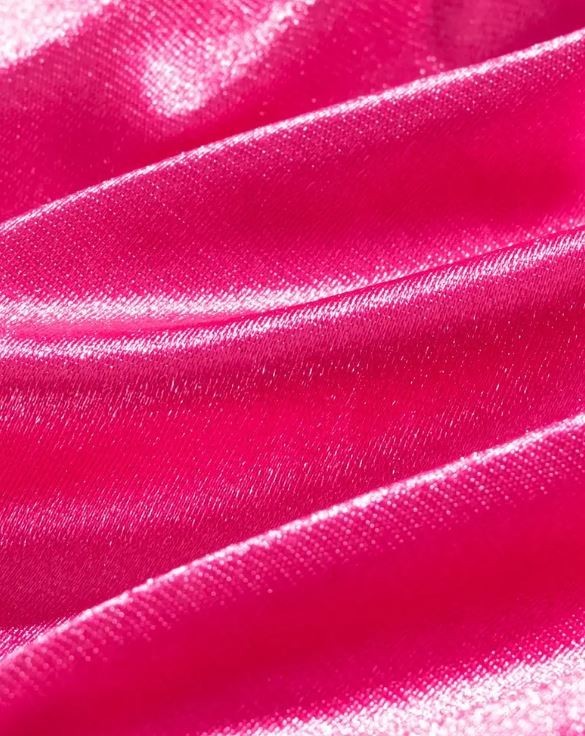 Womens silky feel pink satin panties bow & trim sissy knickers size 16-18 (XL)