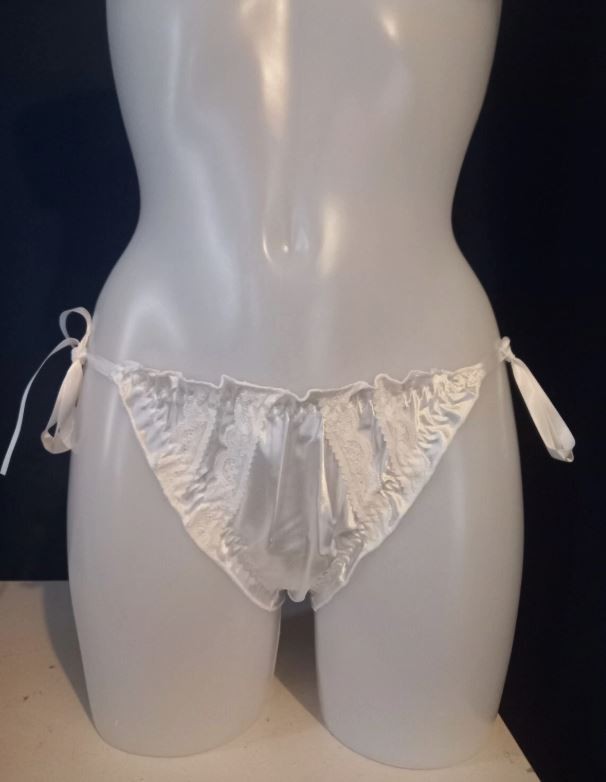3-pack Women’s Lace Side Tie Knickers Sexy Lingerie Briefs mesh silky feel M 10