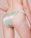 Silky feel mint green satin panties tanga full bum coverage size UK 10 / (M)