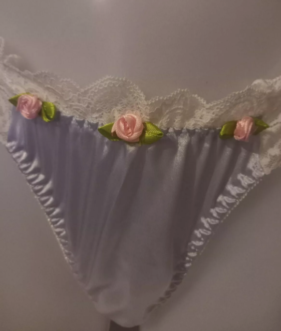 Cute & Romantic Women's Sexy Thong various colours roses detail soft silky feel