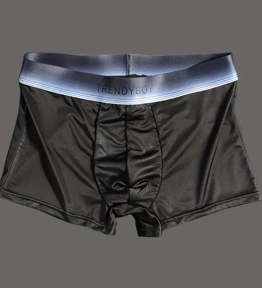 Mens Cooling Boxers - Ultra-Soft Ice Silk, Breathable, Comfy & Sexy Satin boxers