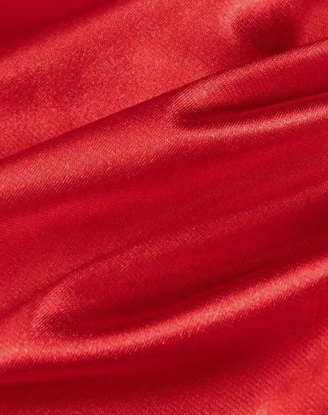 Red Satin Ruched Knickers Cute Bow Trim Girly Coquette sissy knickers size 10 M