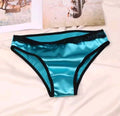 Women's stunning shiny soft silky feel satin knickers lace trim lush colours