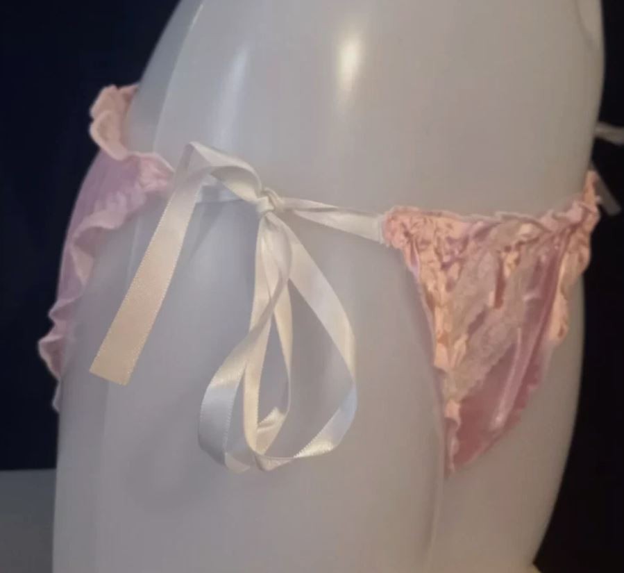 3-pack Women’s Lace Side Tie Knickers Sexy Lingerie Briefs mesh silky feel M 10