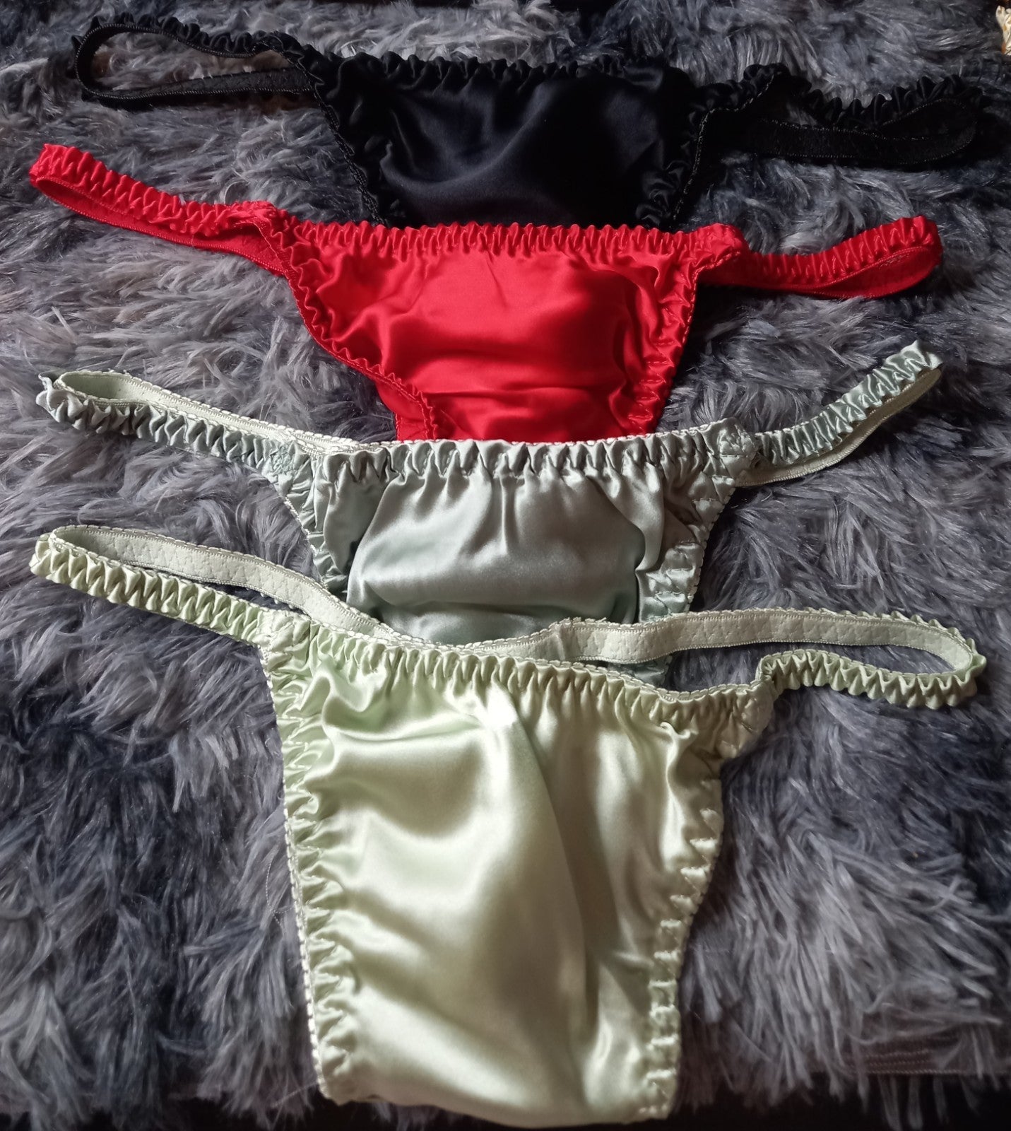 100% mulberry silk fancy & sexy women's thongs various designs one size UK 8-12