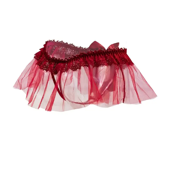 Valentines romantic thongs silky bow decor lace detail soft feel size S M XL