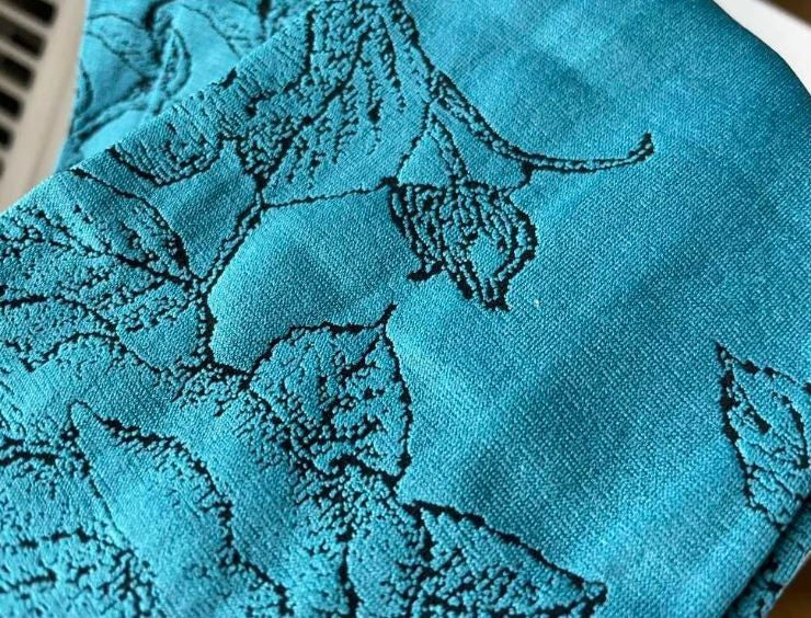 Sexy blue tights black floral print one size fits S-M all seasons