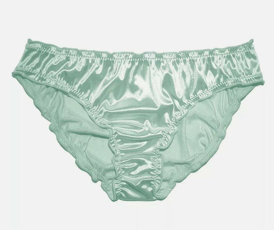 Women Sexy Soft silky knickers satin panties comfy sissy CD TV full bum coverage