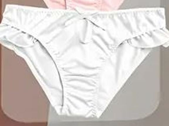 Women’s Ruffle Bikini Briefs Elastic Soft Satin silky Feel Panties S M L XL