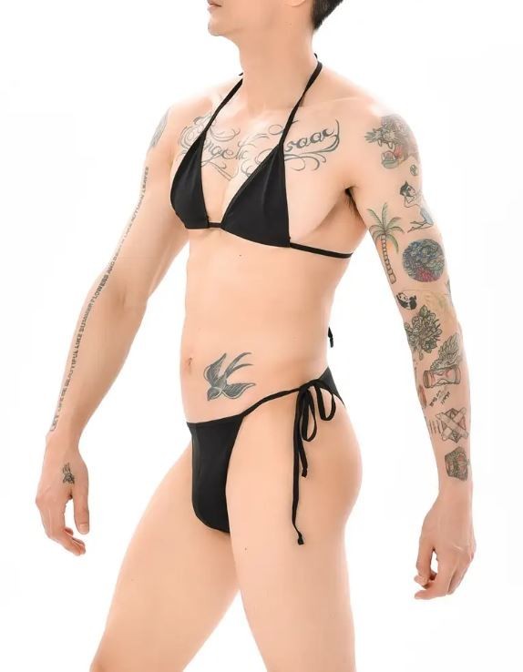 MEN!!! get bikini ready 2 piece bikini set tempting summer ready sissy CD TV