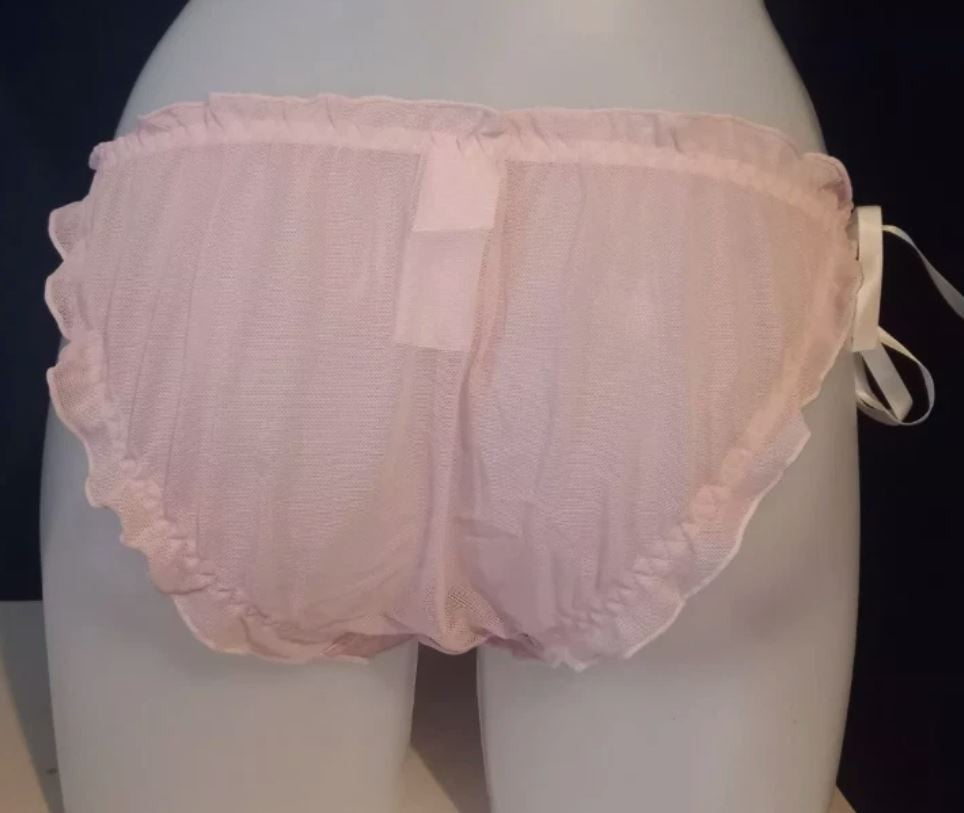 3-pack Women’s Lace Side Tie Knickers Sexy Lingerie Briefs mesh silky feel M 10