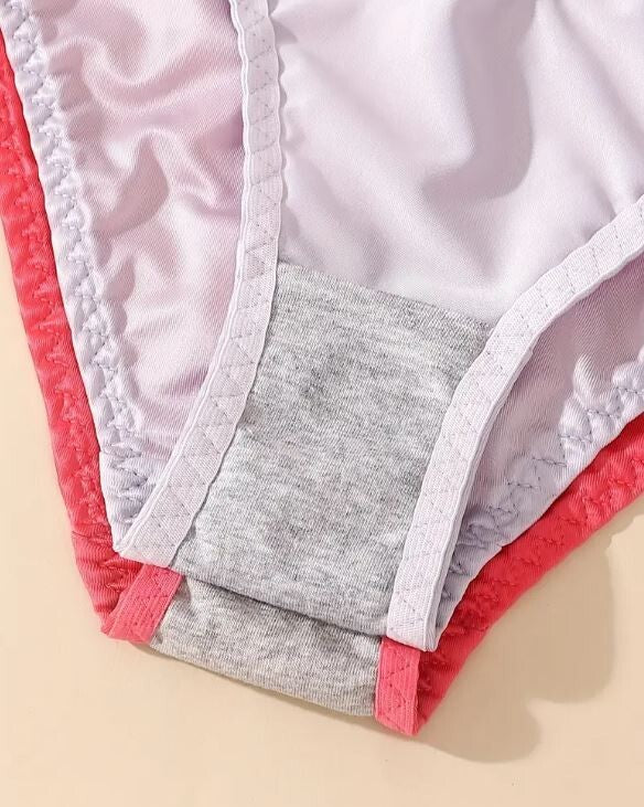 Women’s Ruffle Bikini Briefs Elastic Soft Satin silky Feel Panties S M L XL