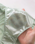 Silky feel mint green satin panties tanga comfy bum coverage size UK 8 / (S)