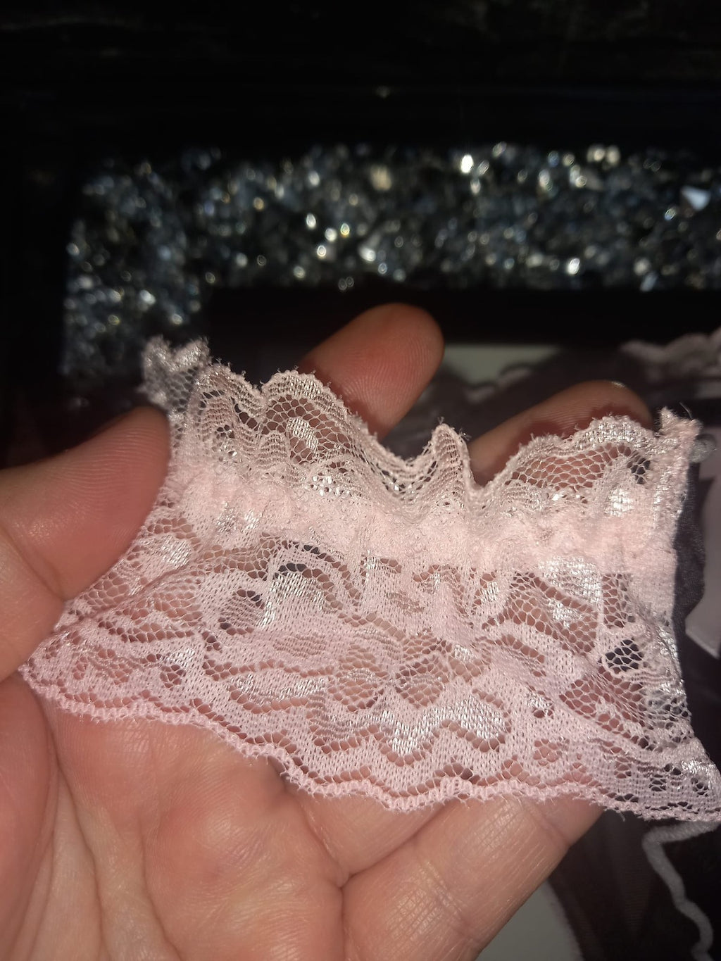 Women's French satin front knickers panties mesh back tanga sissy size 8/10 S/M