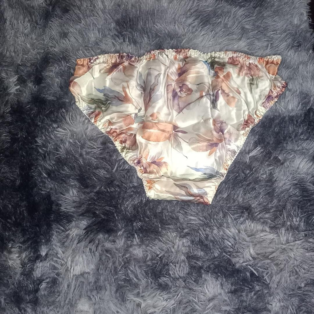 Sexy women's 100% silk knickers various design panties silky shine sissy CD TV