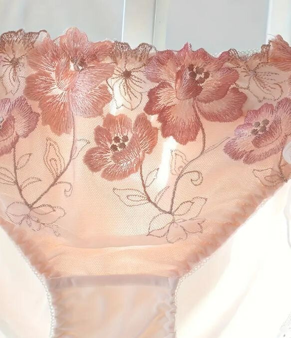 HOT Viral Japanese style soft silky feel satin lace panties bow ties decor sissy