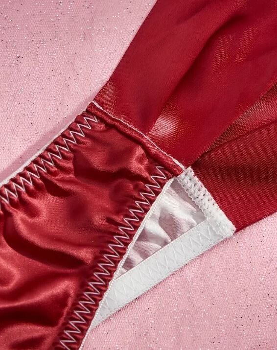 Women's sexy floral print silky feel satin side tie knickers sissy TV CD