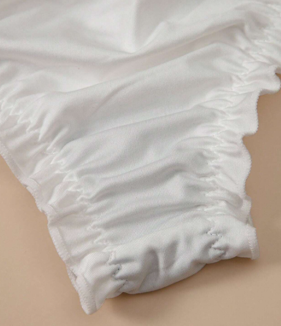 Women's plus size silky feel soft knickers stretchy with bow detail #sissy#tv#cd
