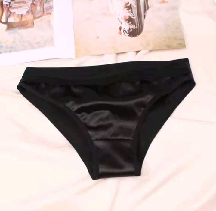 Women's stunning shiny soft silky feel satin knickers lace trim lush colours