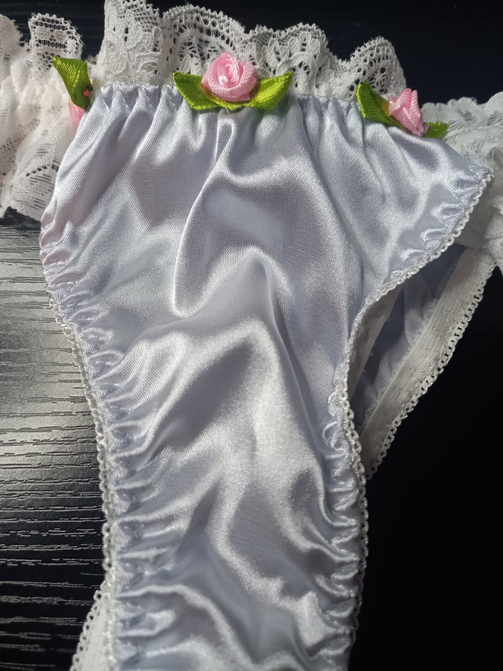 Cute & Romantic Women's Sexy Thong various colours roses detail soft silky feel
